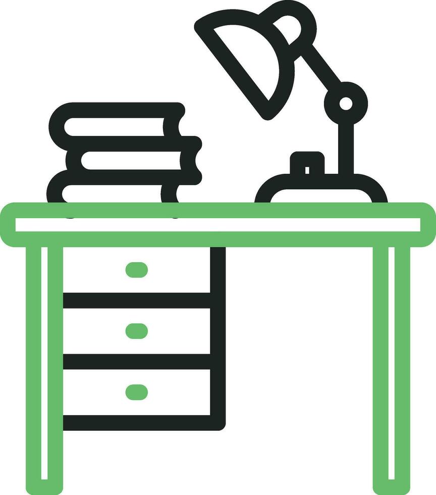 Study Table Icon Image. vector