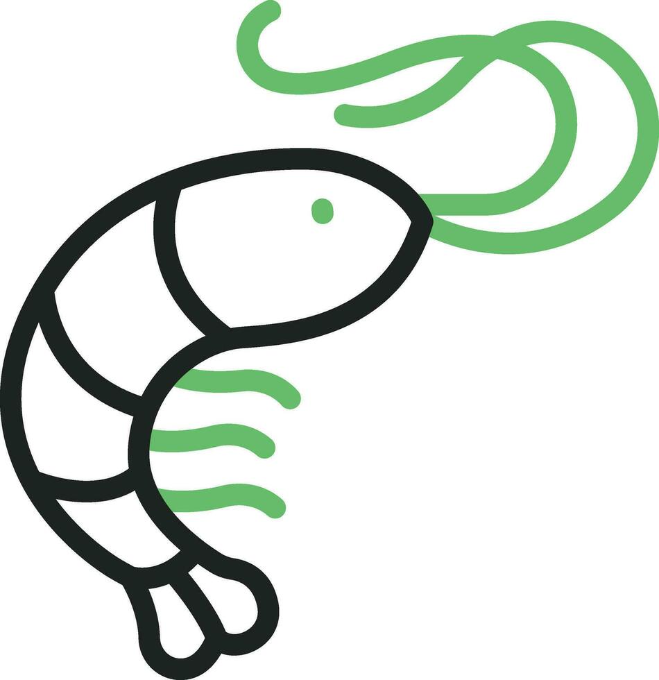 Shrimp Icon Image. vector