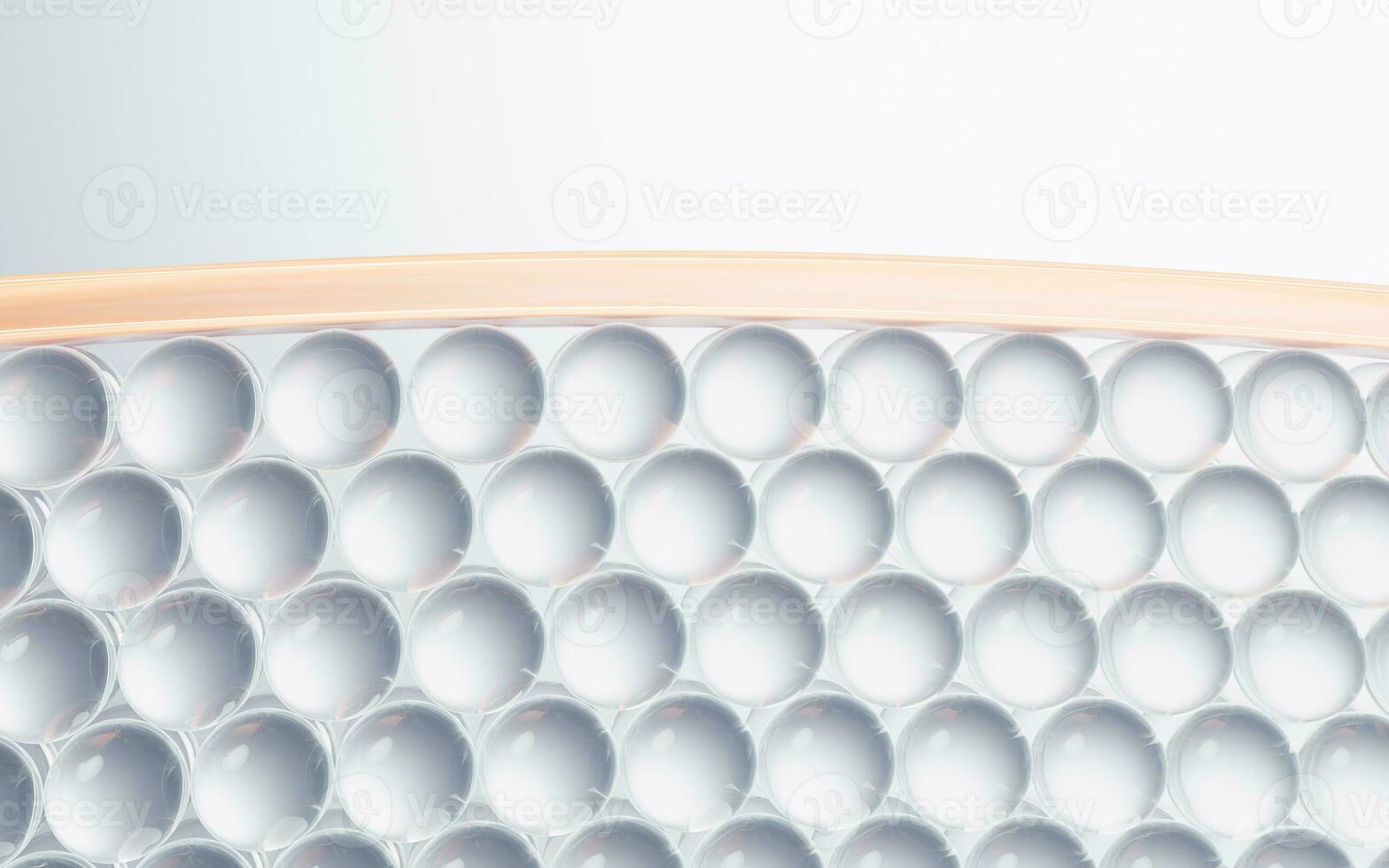 Cells and skin, cosmetic and skin care concept, 3d rendering. photo