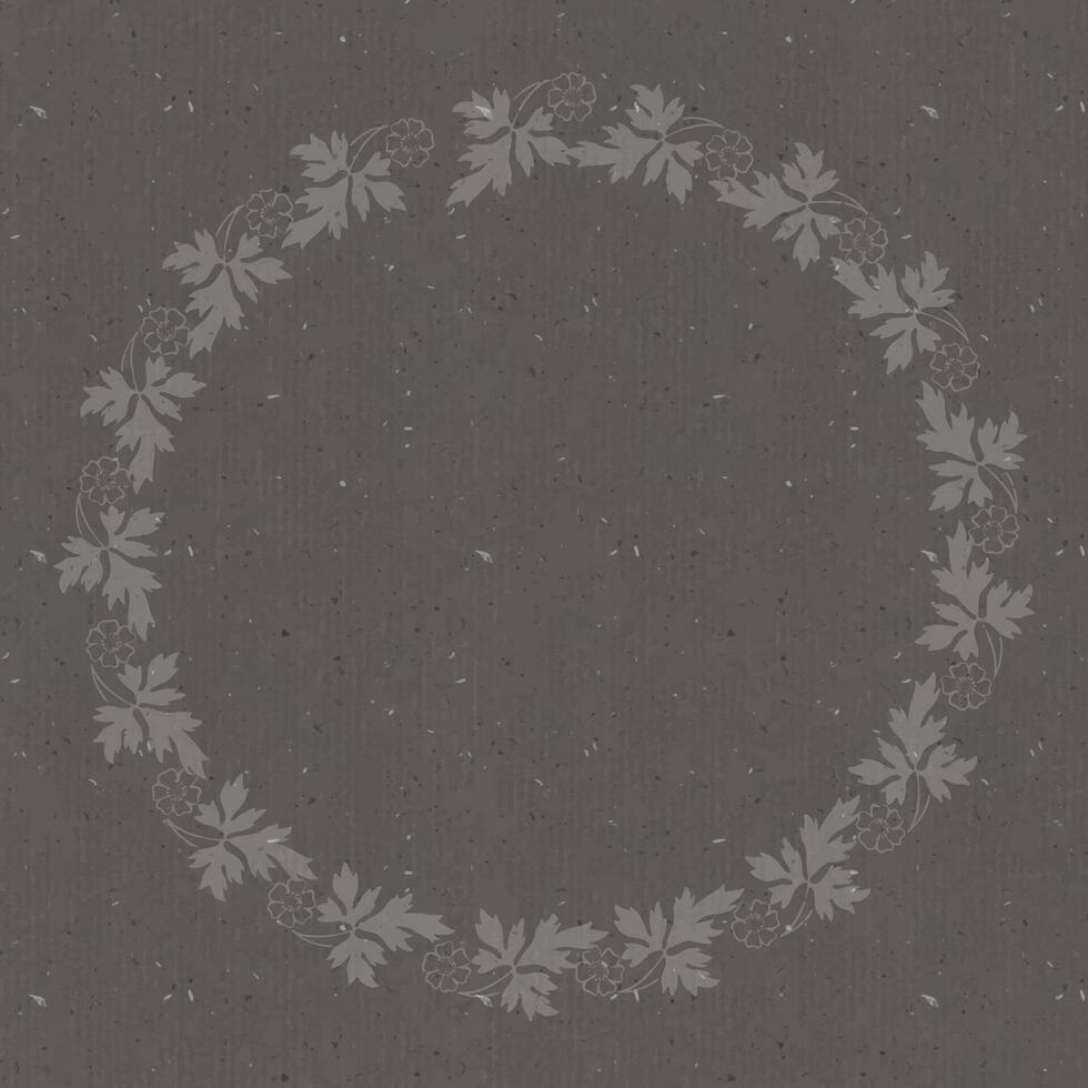 Vintage style decorative frame background design vector