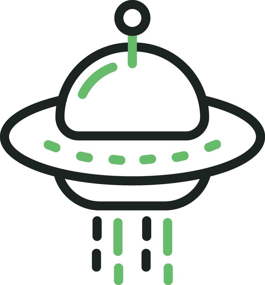 Space Ship Icon Image. vector