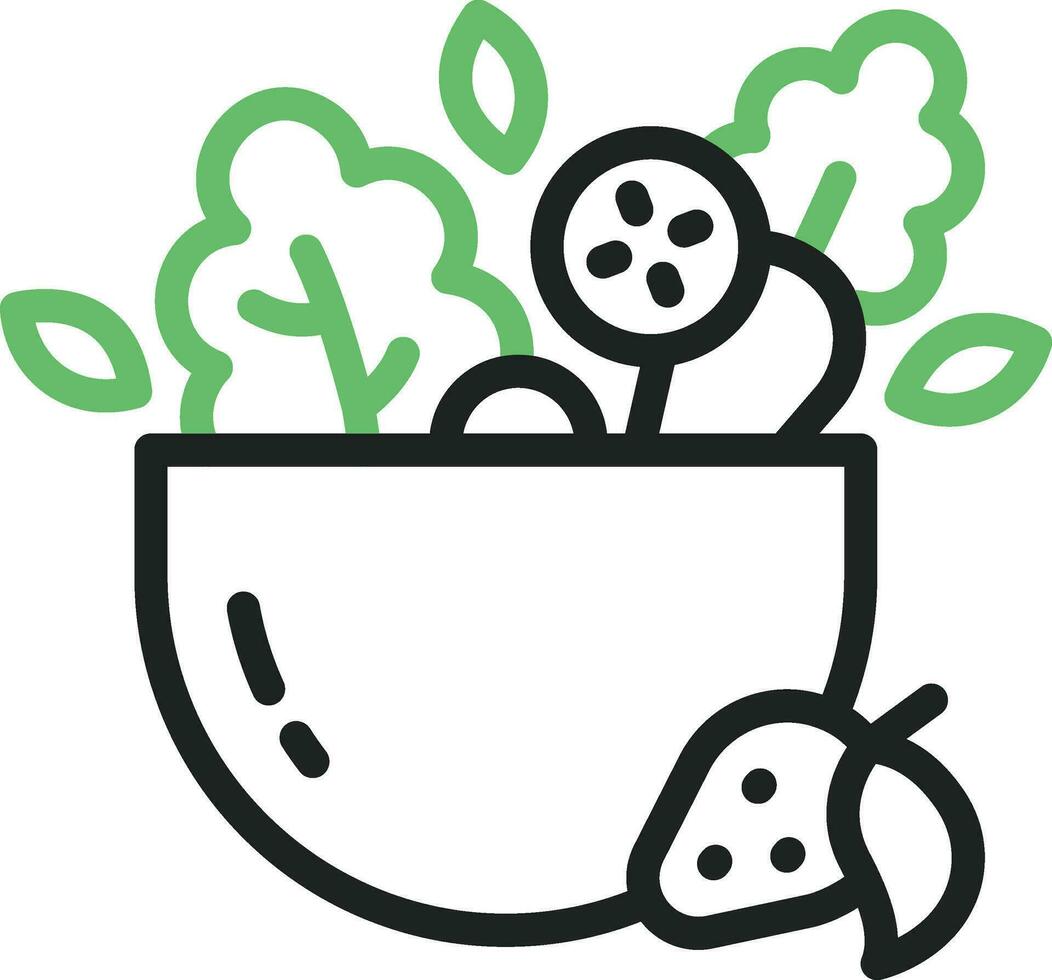 Salad Icon Image. vector