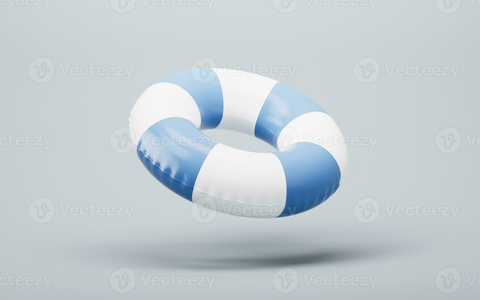 Inflatable swimming ring, summer and swimming themes, 3d rendering. photo