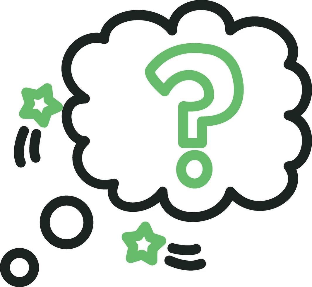 Question Mark Bubble Icon Image. vector