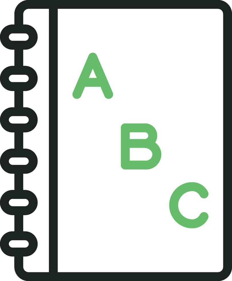 Primary Book Icon Image. vector