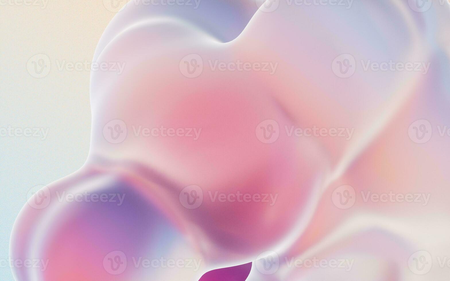 Transparent gradient bubbles, 3d rendering. photo