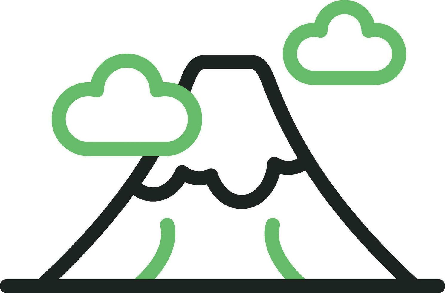 Mountain Icon Image. vector