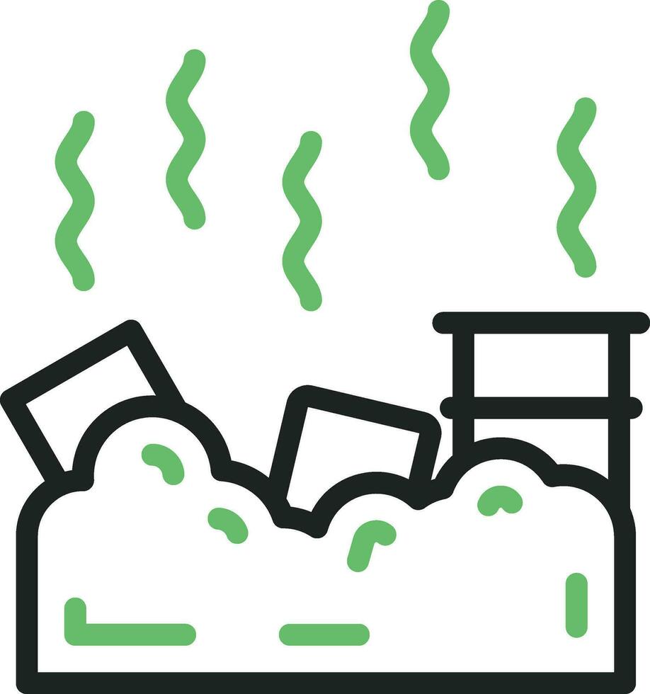 Landfill Icon Image. vector