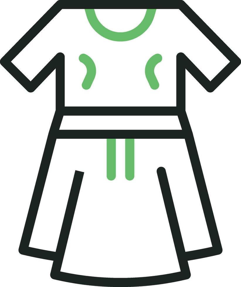 Party Dress Icon Image. vector