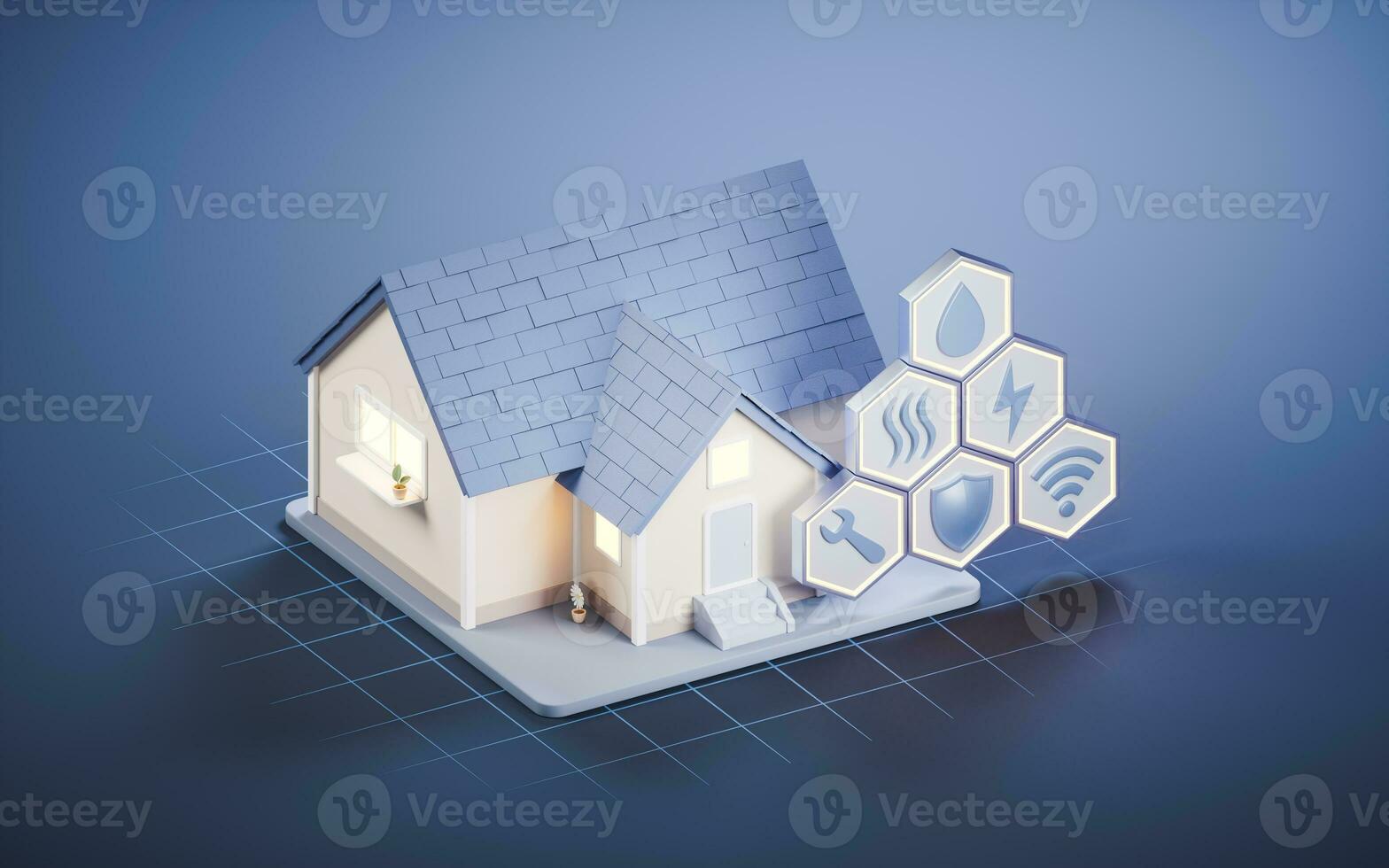 Property and estate management concept, 3d rendering. photo