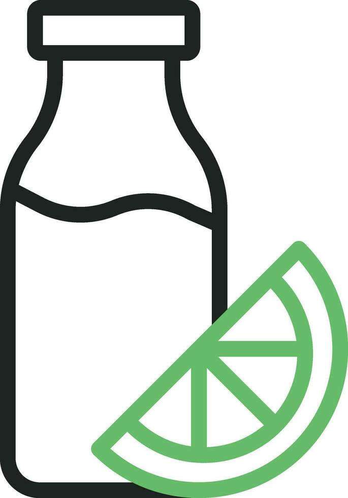 Juice Bottle Icon Image. vector