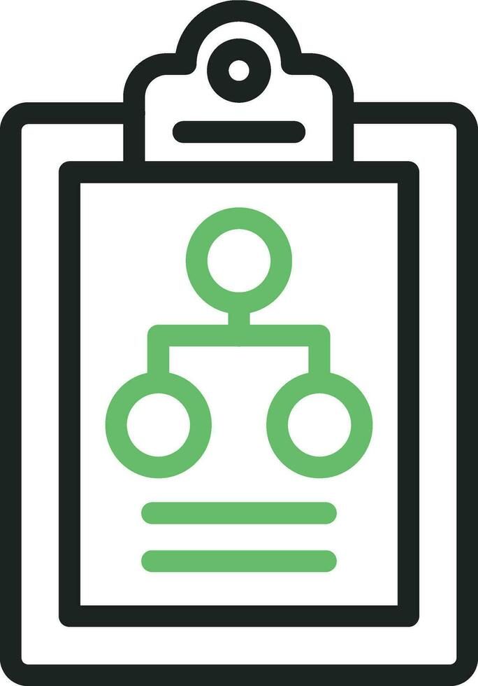 Flow Chart Icon Image. vector