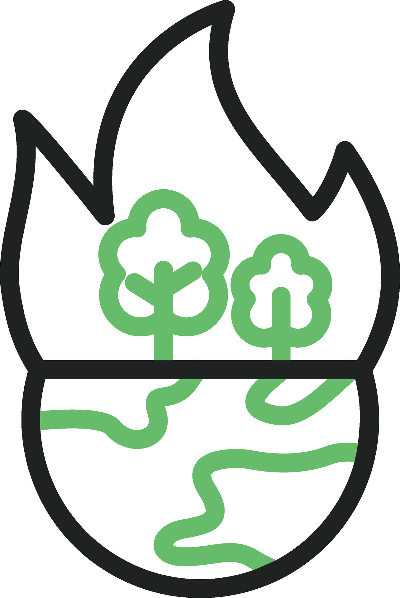 Habitat Destruction Icon Image. 27771933 Vector Art at Vecteezy