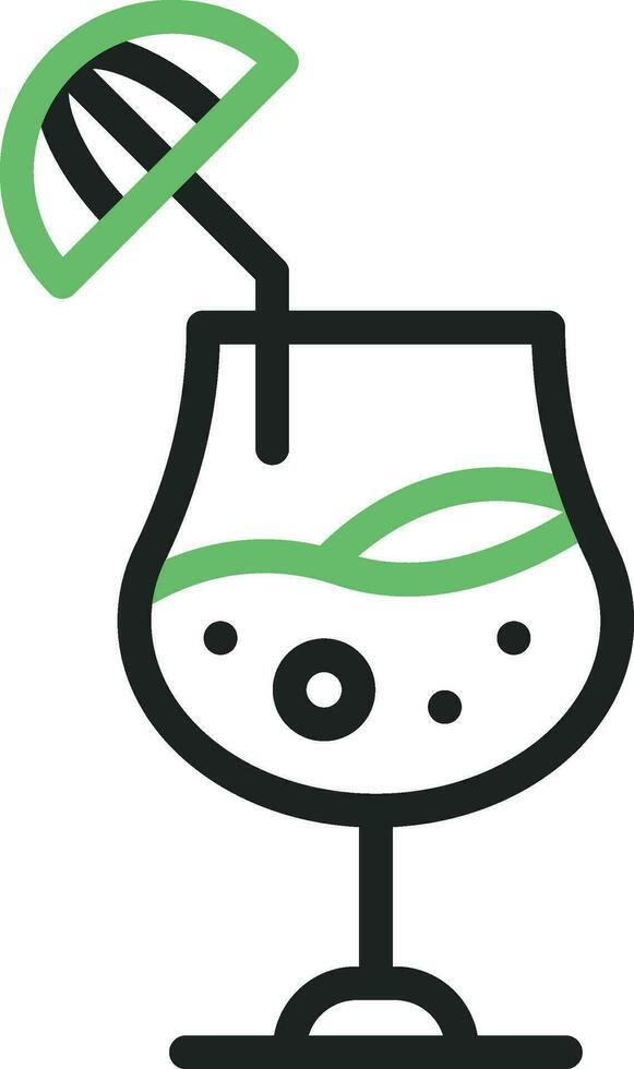 Juice Glass Icon Image. vector