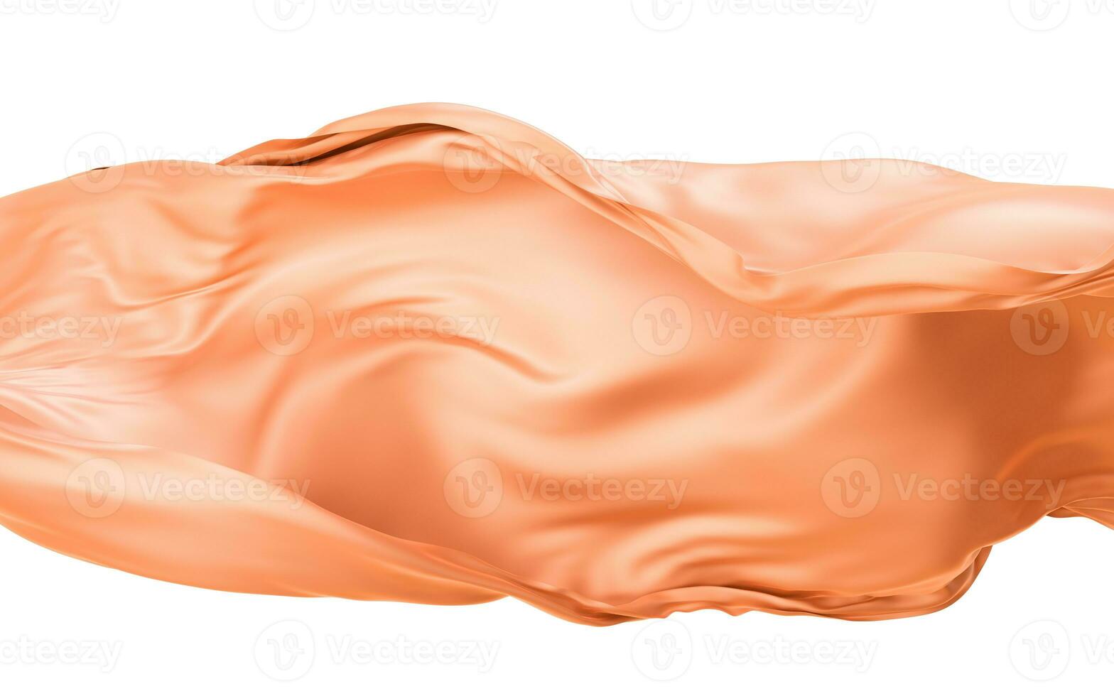 Smooth wave cloth background, 3d rendering. photo