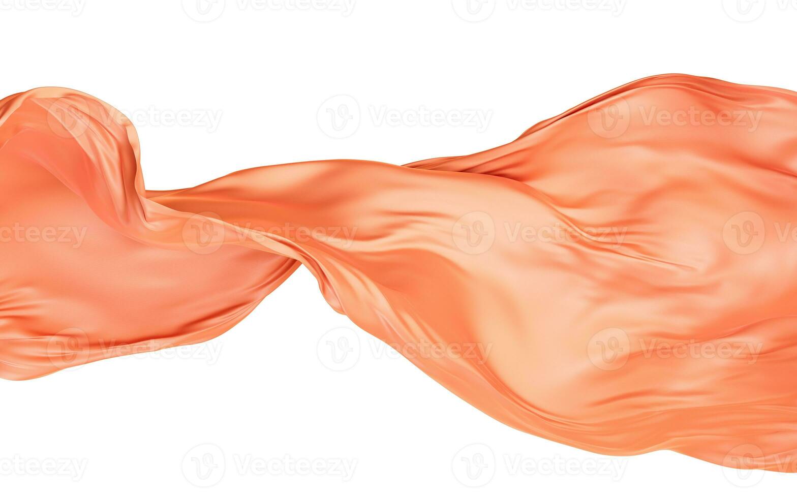 Smooth wave cloth background, 3d rendering. photo
