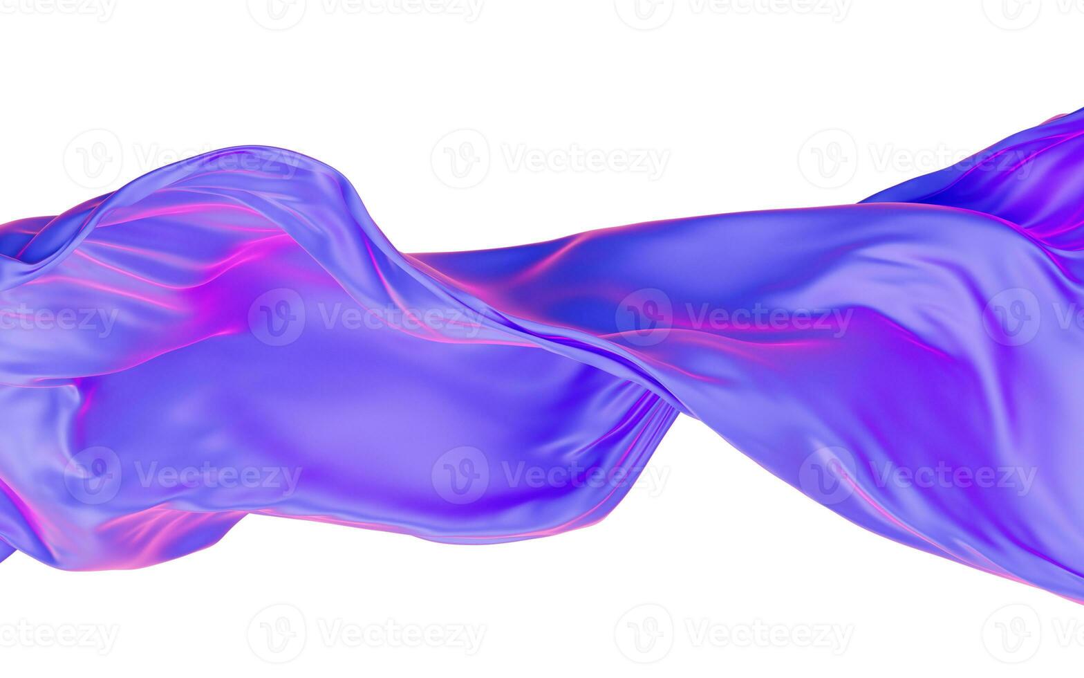 Smooth wave cloth background, 3d rendering. photo