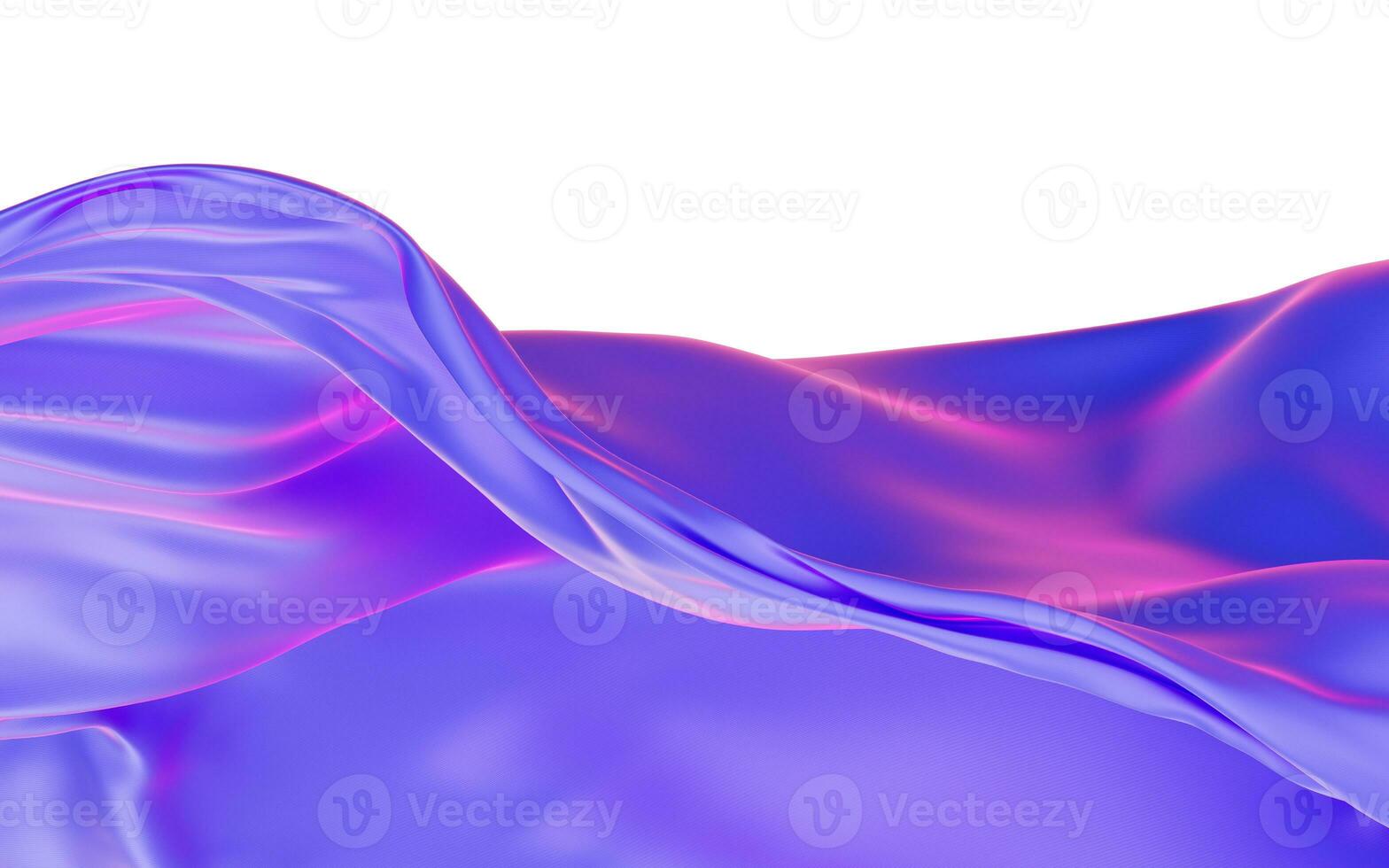 Smooth wave cloth background, 3d rendering. photo