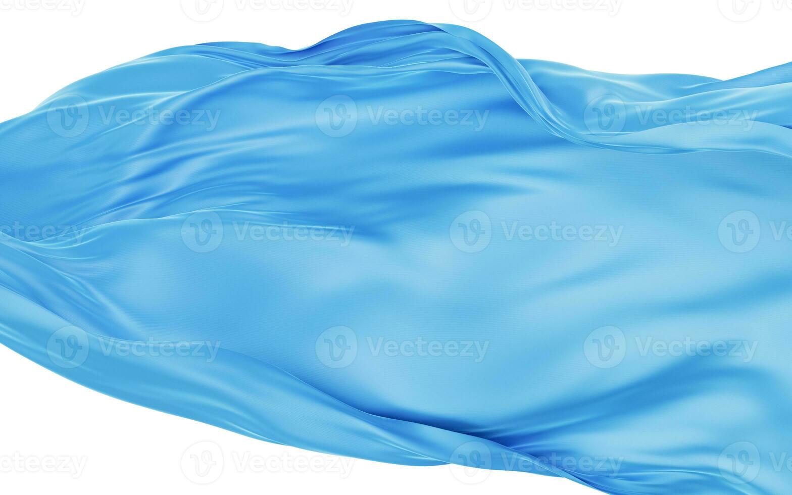 Smooth wave cloth background, 3d rendering. photo