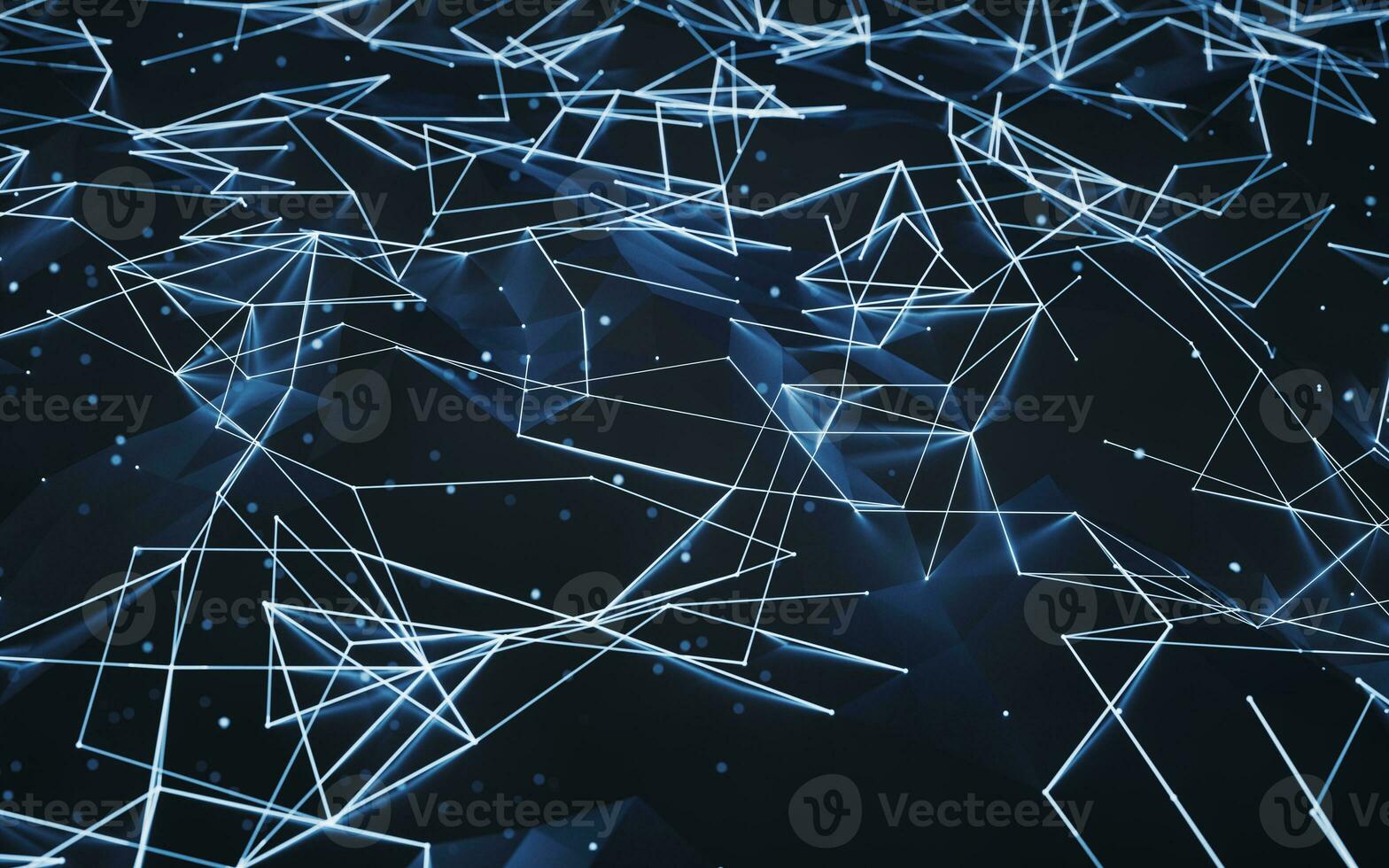 Glowing blue digital lines, 3d rendering. photo