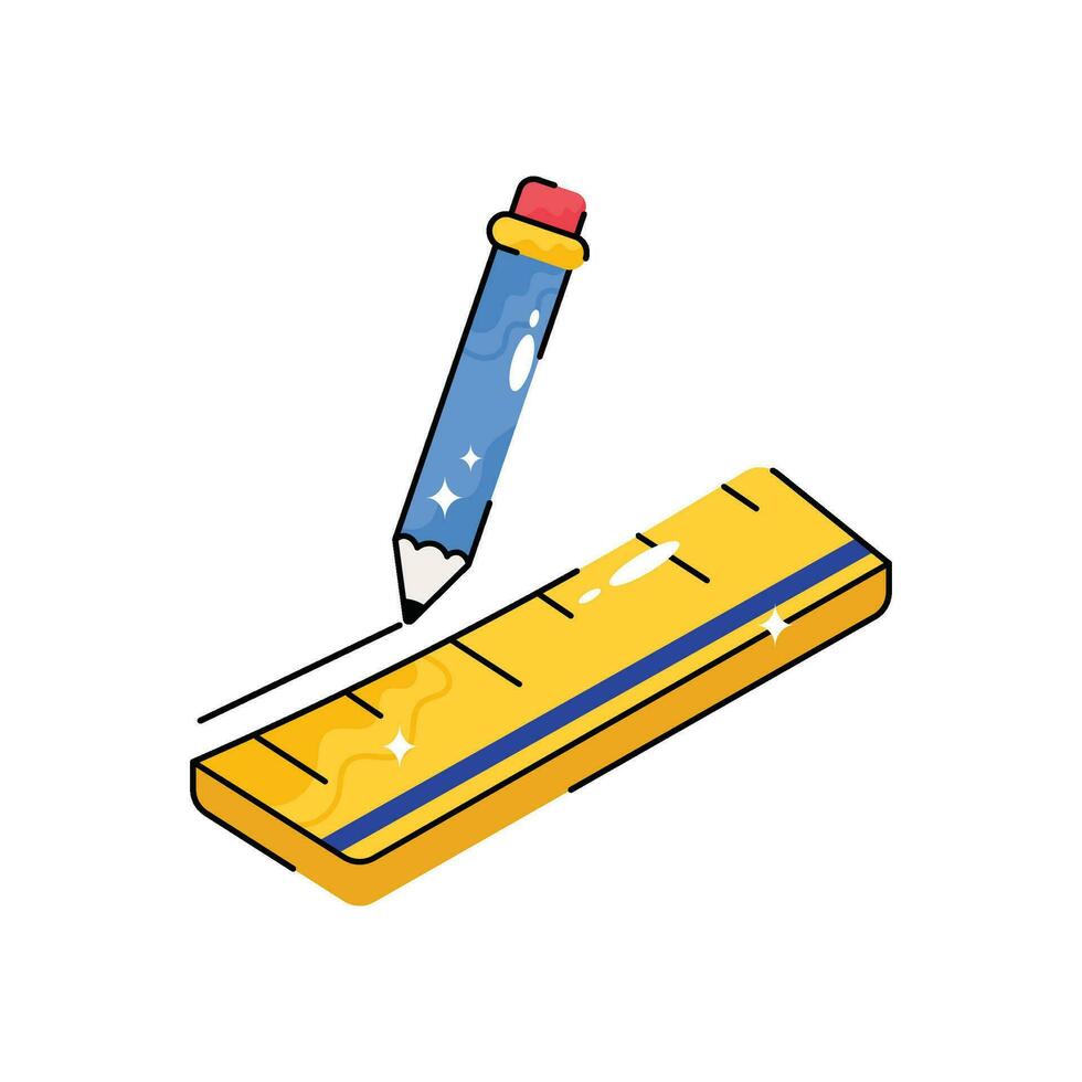 Stationery doodle vector Colorful  Sticker. EPS 10 file