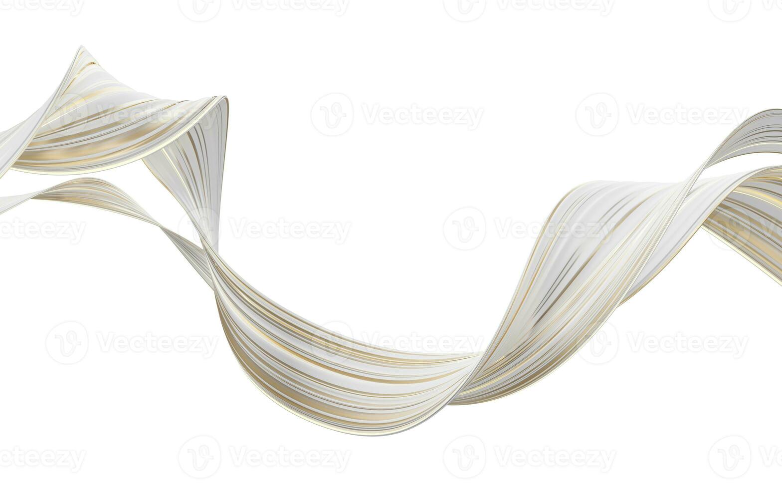 Abstract flowing curve lines, 3d rendering. photo