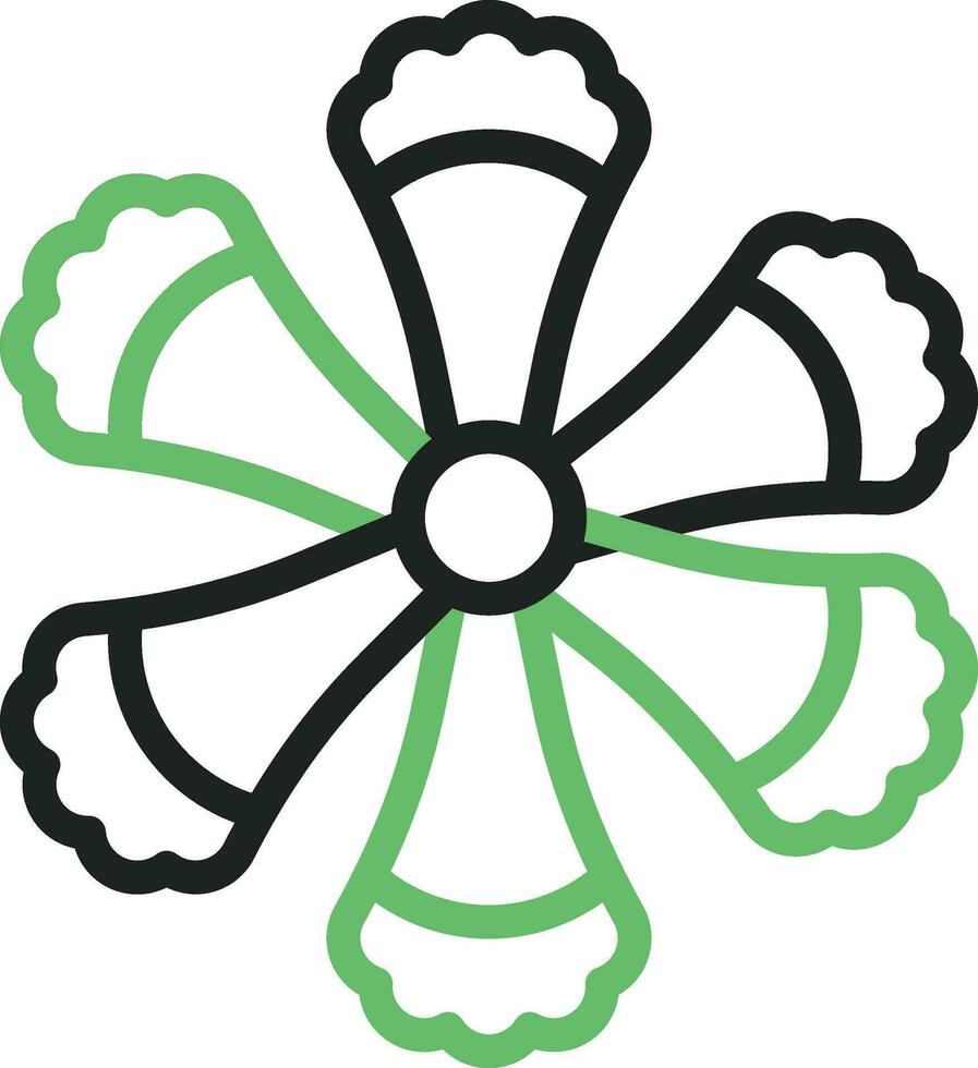 Fringed Dianthus Icon Image. vector