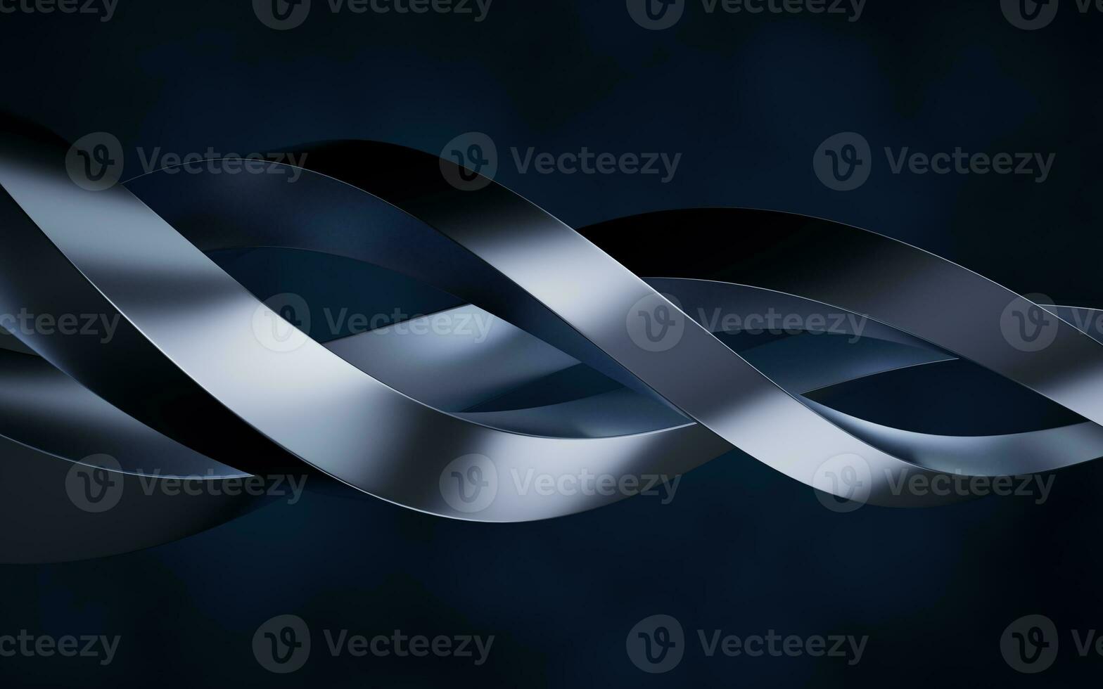 Metallic curve geometry background, 3d rendering. photo