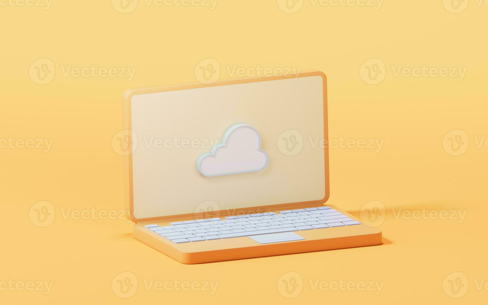 Cloud computing concept, 3d rendering. photo