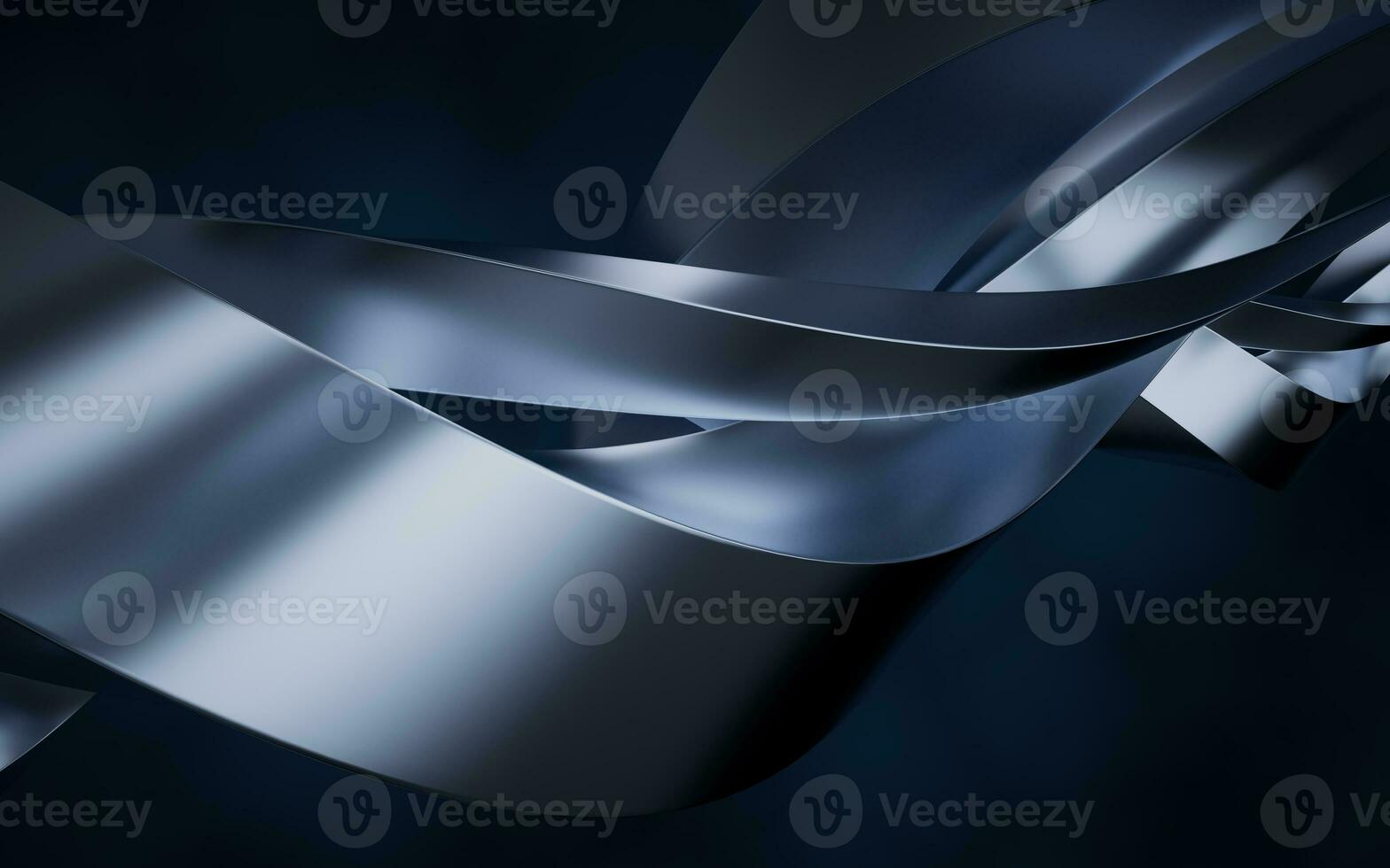 Metallic curve geometry background, 3d rendering.twine photo