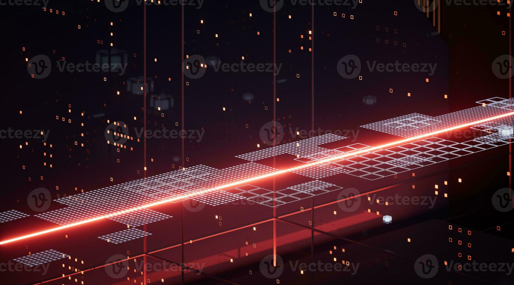 Cyberspace concept background, 3d rendering. photo