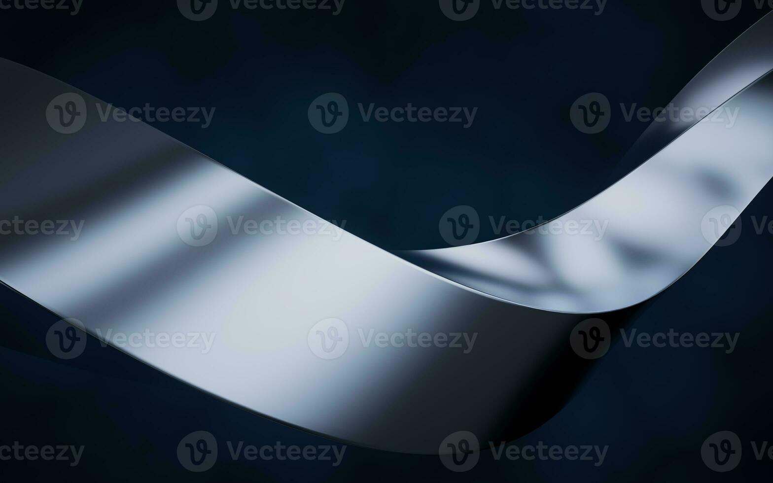 Metallic curve geometry background, 3d rendering. photo