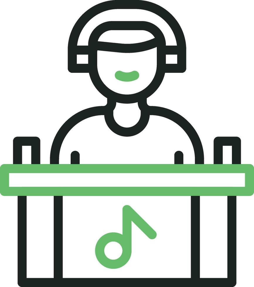 DJ Icon Image. vector