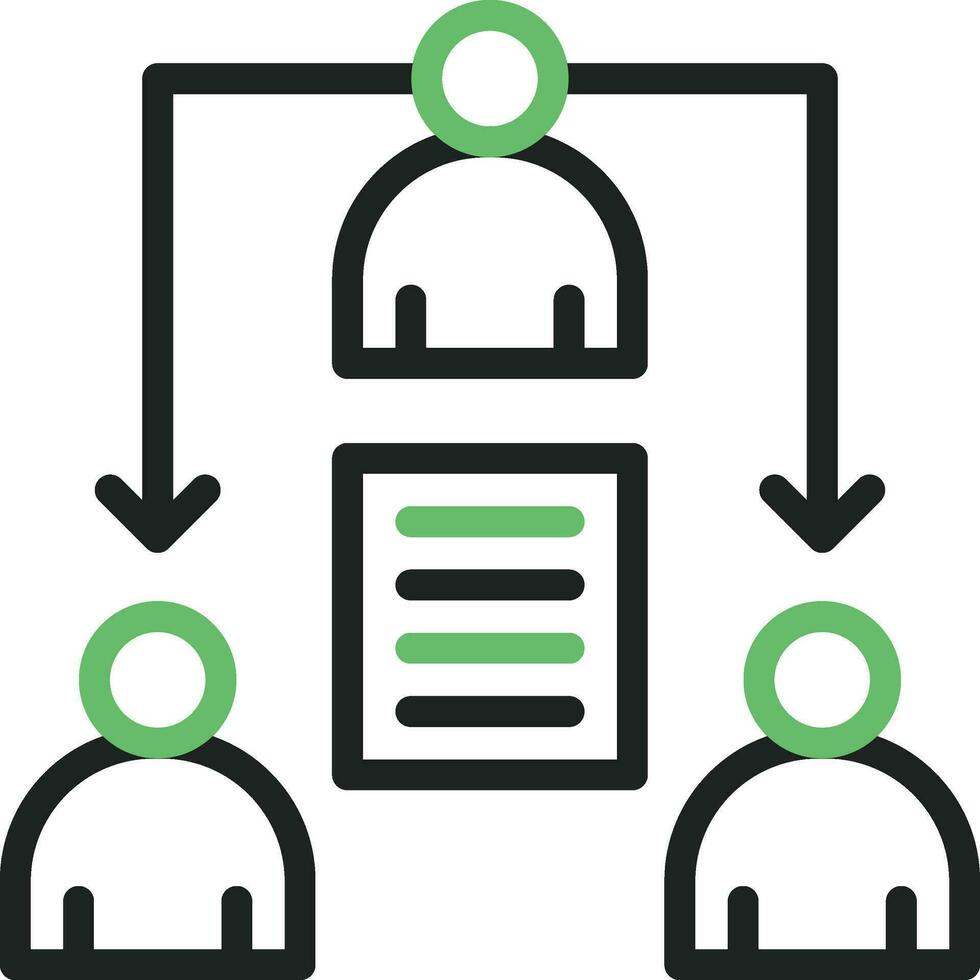 Delegating Task Icon Image. vector
