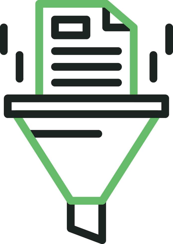 Data Filtering System Icon Image. vector