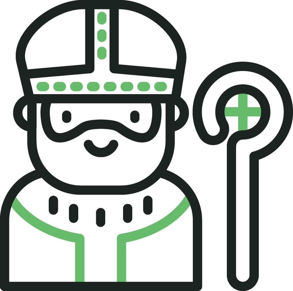 St Patrick Icon Image. vector