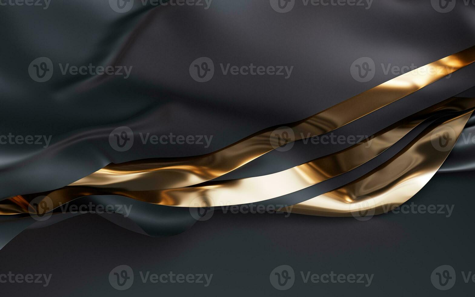 Flowing wave multilayer background, 3d rendering. photo