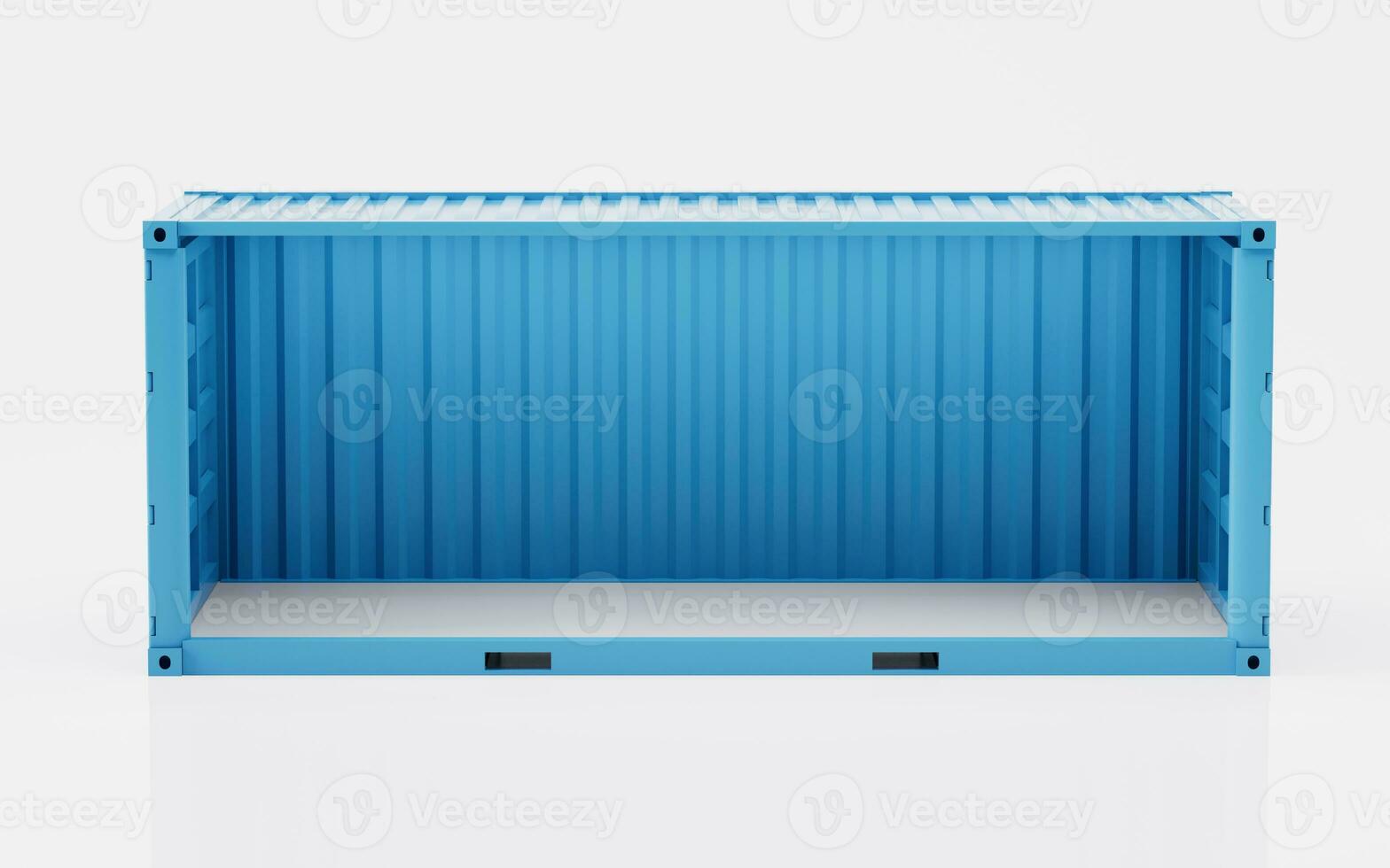 Cargo container, freight and export, 3d rendering. photo