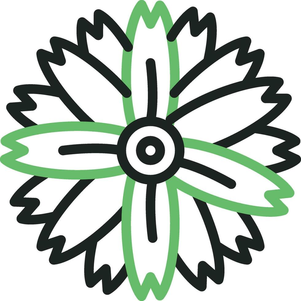 Chamomile Icon Image. vector