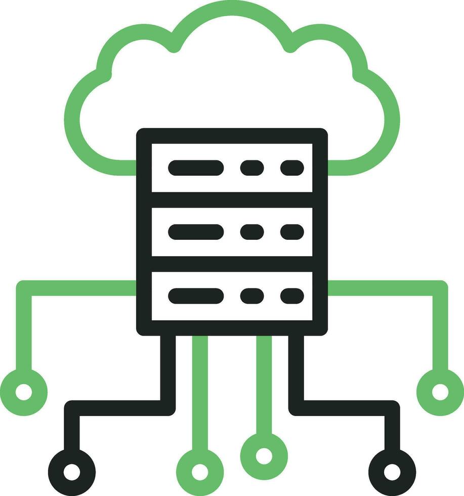 Cloud Computing Icon Image. vector