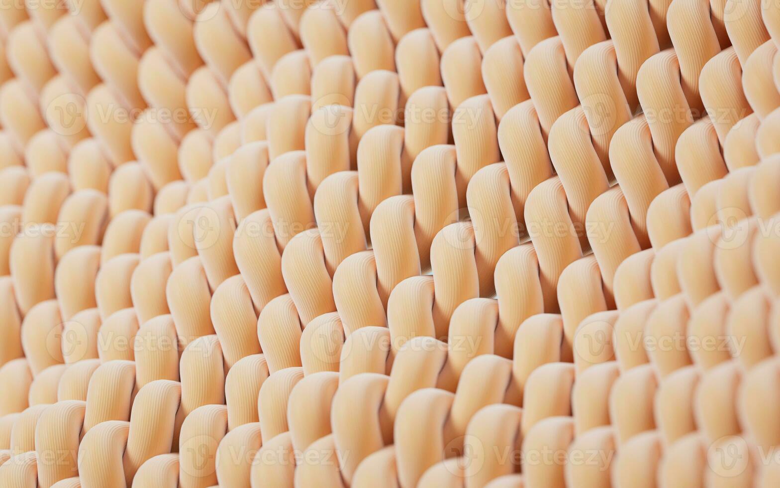 Wave cloth with microscopic detail, 3d rendering. photo