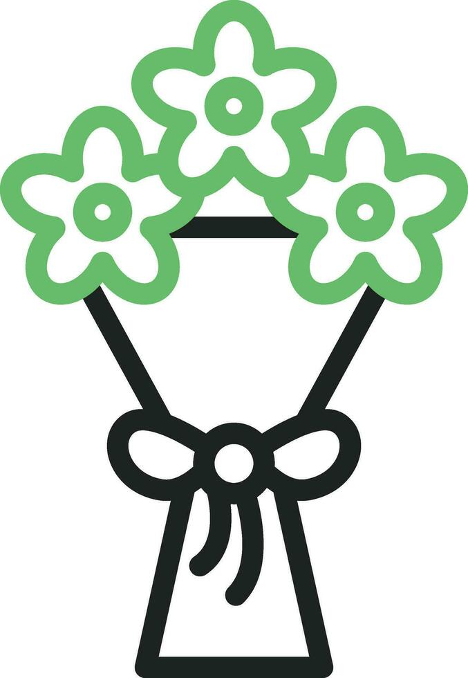 ramo de flores icono imagen. vector