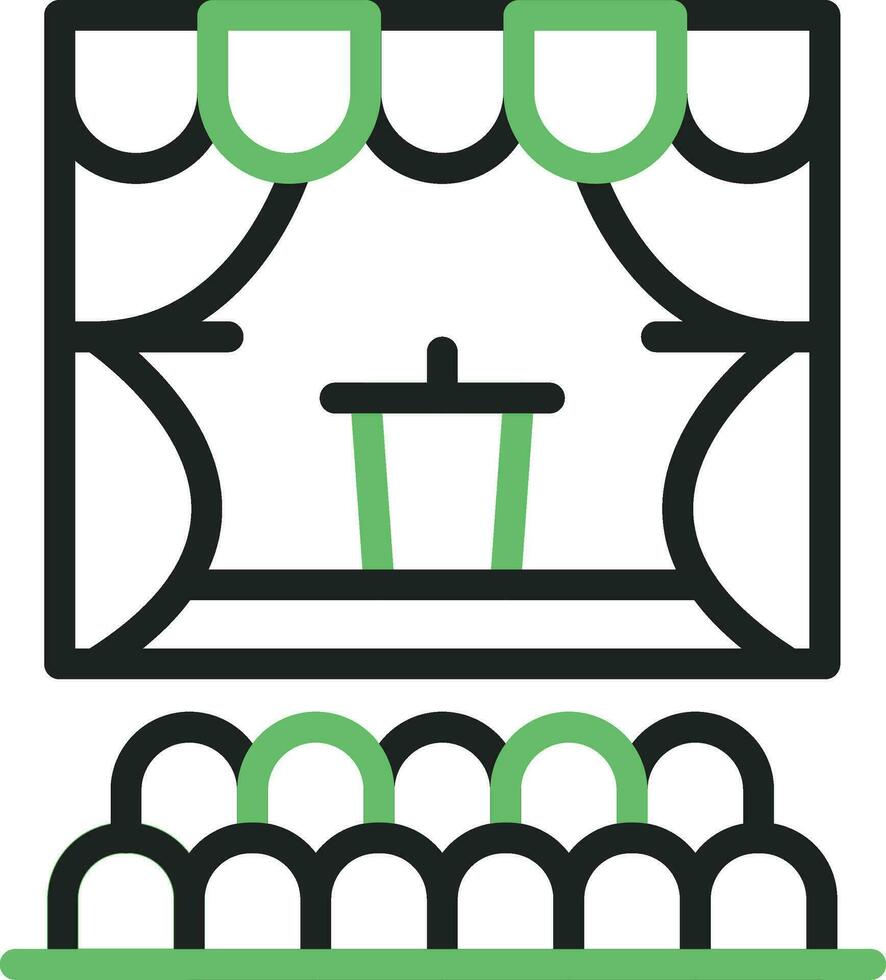 Auditorium Icon Image. vector