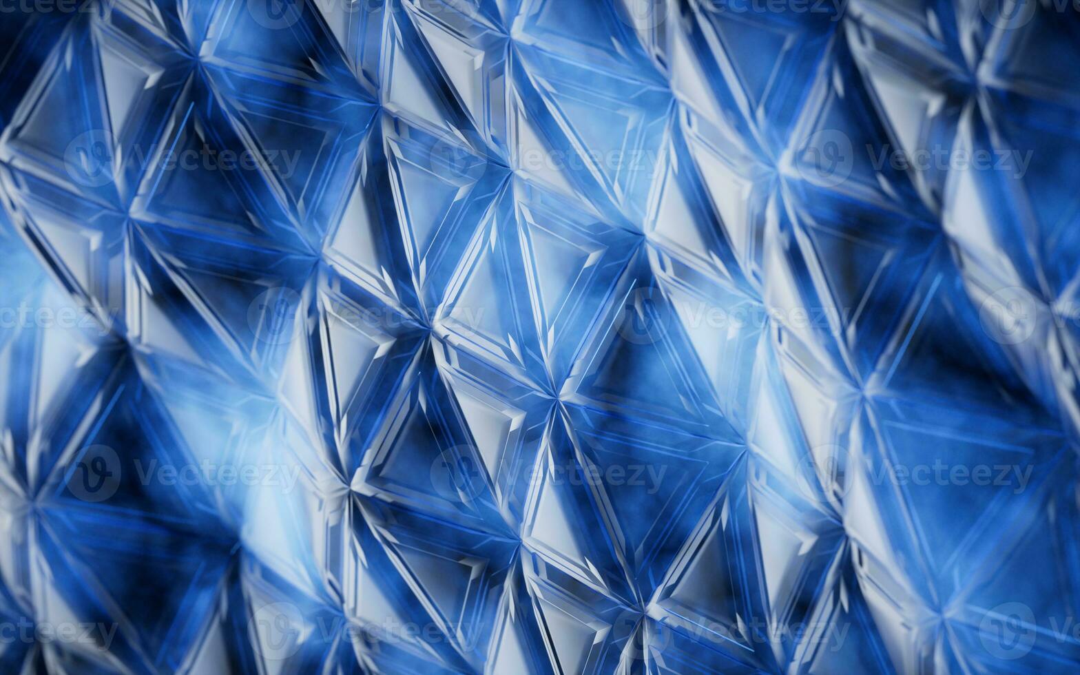 Abstract triangle shape geometry, 3d rendering. photo