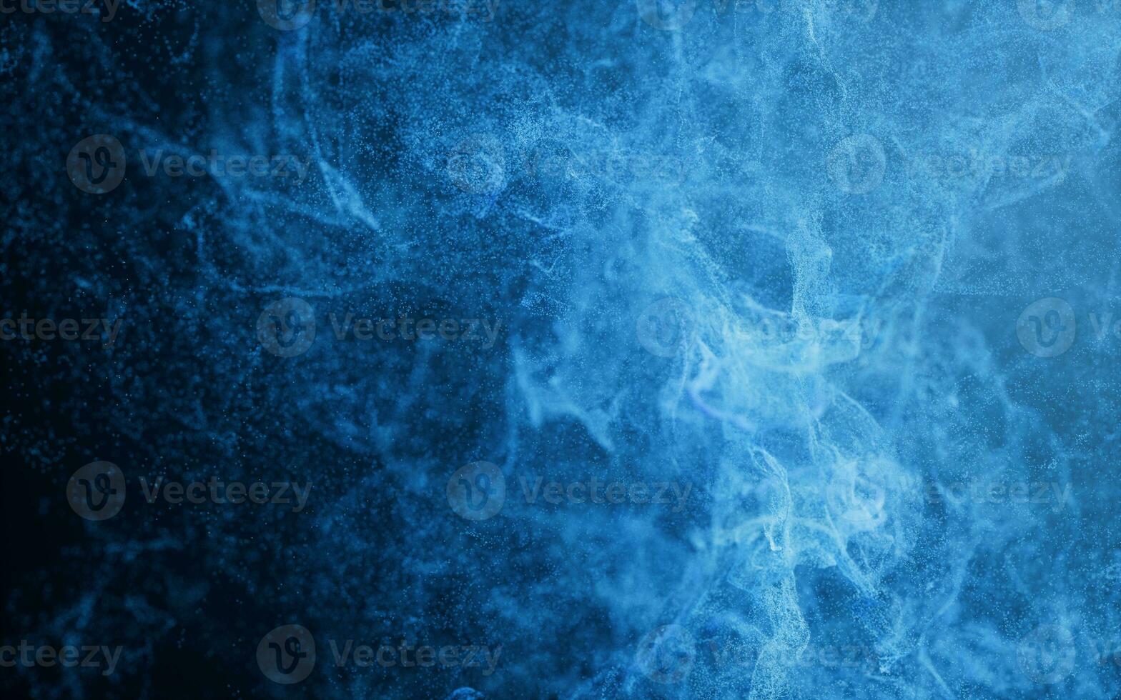 Flowing particles with smoke shape, 3d rendering. photo