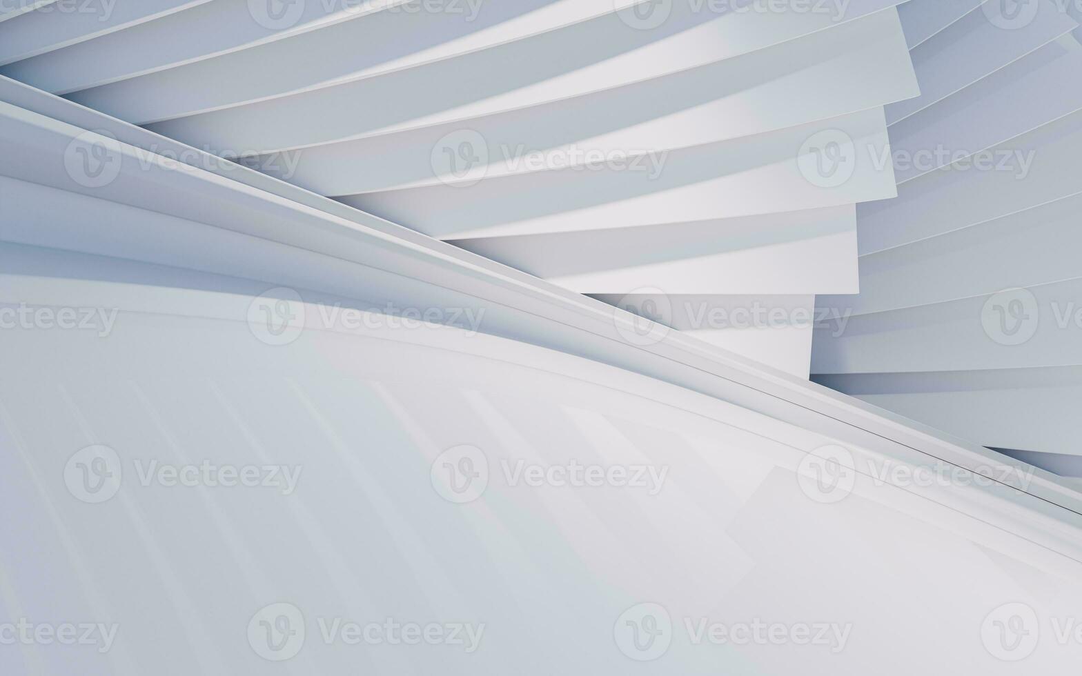 Empty ground with creative geometric structure background, 3d rendering. photo