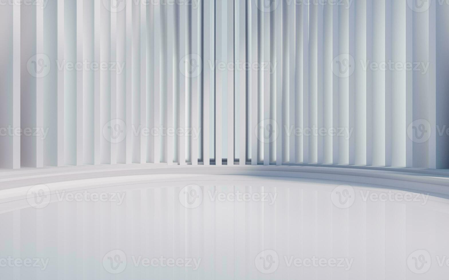 Empty ground with creative geometric structure background, 3d rendering. photo