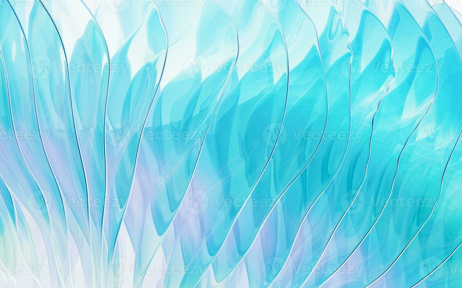 Gradient multilayer glass background, 3d rendering. photo