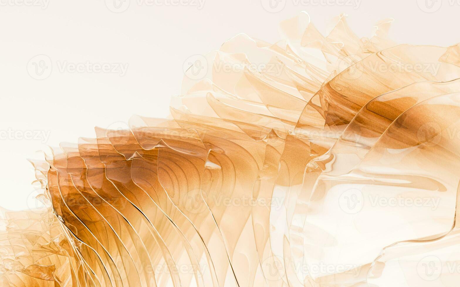 Gradient multilayer glass background, 3d rendering. photo
