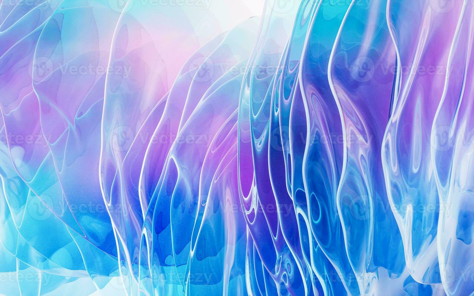 Gradient multilayer glass background, 3d rendering. photo